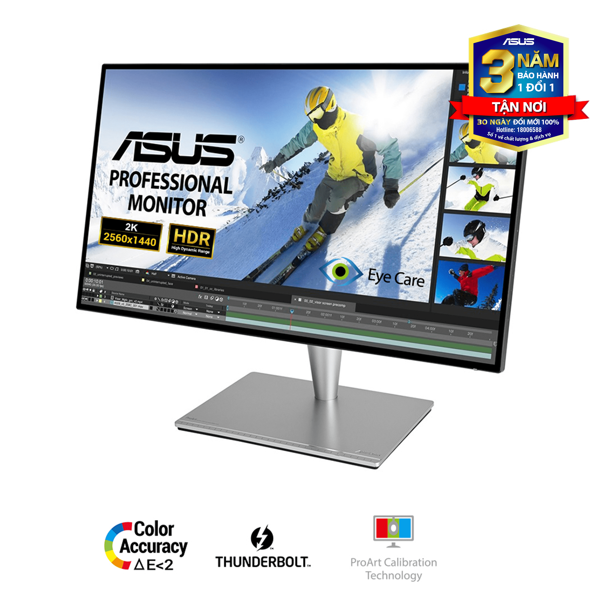 Màn Hình Chuyên Đồ Họa ASUS ProArt PA278QV 27 Inch 2K IPS 100% sRGB